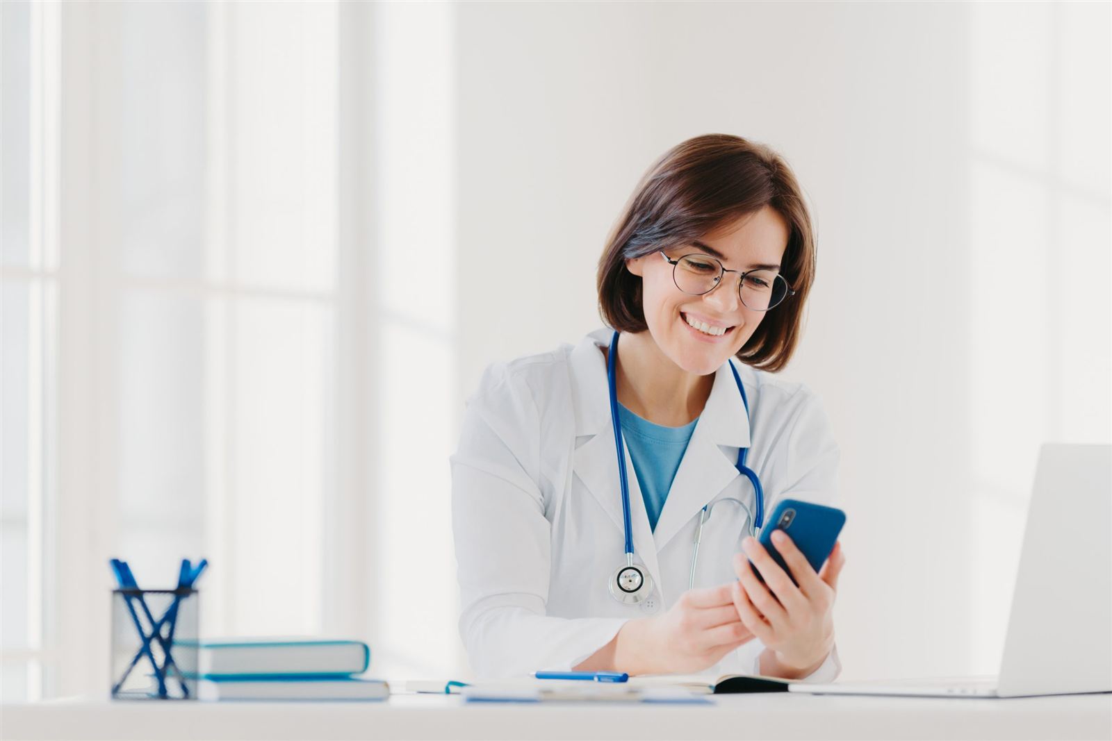 Medical billing professional managing the revenue cycle